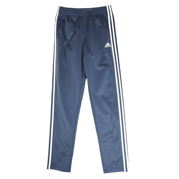 adidas Other - Adidas Grey Blue Track Pants Size Youth 14/16 Regular Fit 3-Stripes